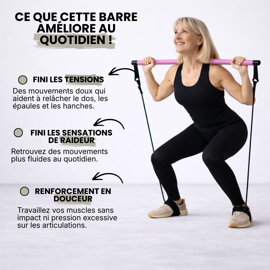 Barre de Pilates – Renforcez votre corps en douceur et sans douleur !